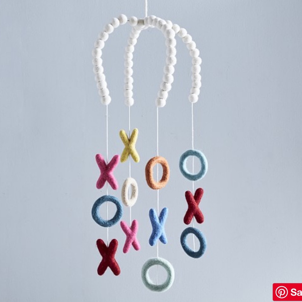 Pottery Barn Kids XOXO Felted Ceiling Mobile